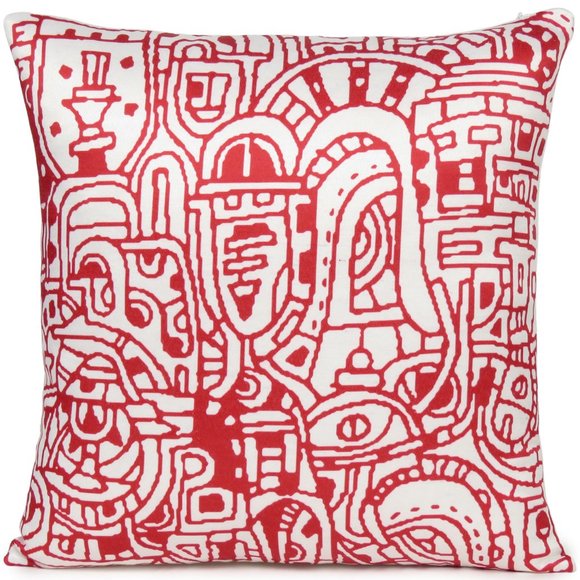 Home Decorative Doodle Pattern Digital Print Cushion Pillow Cover Pillow Case - Picture 1 of 4